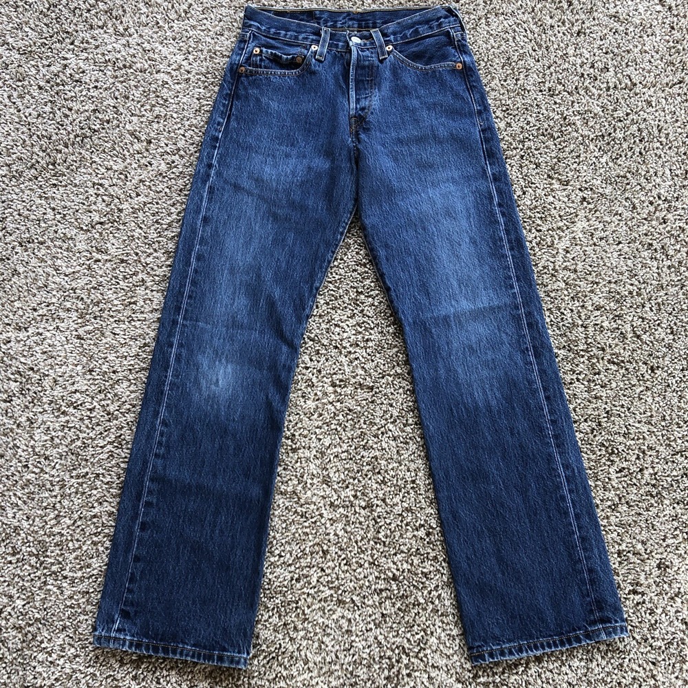 Vintage Levis 501 Denim Jeans (Fits 26x30) Blue Denim 501XX Straight Leg Y2K